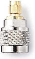 Nedis SMA-Adapter | SMA Male | N-Male | Verguld | 50 Ohm | Recht | Koper | Goud / Zilver | 2 Stuks | Polybag