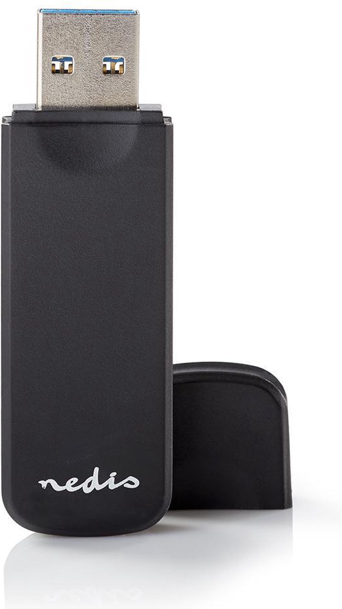 Nedis Kaartlezer - microSD (TF) / microSDHC (TF) / microSDXC (TF) / MMC / SD / SDHC / SDXC - USB 3.2 Gen1