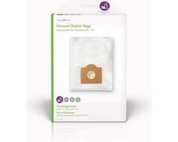 Nedis Stofzuigerzak - 4 Stuks - Synthetisch - Meest verkocht voor: Rowenta RB - RS - Wit