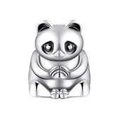 Tracelet - Zilveren bedels - Tracelet - Zilveren bedels - Bedel Panda Yoga | Namaste groet | 925 Sterling Zilver - Pandora compatible - 925 Zilver Certificaat - Valentijn - Pandora