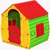 magisch speelhuis voor kinderen 102x90x109cm geel / rood