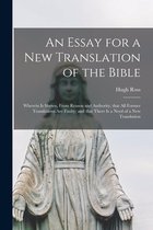 An Essay for a New Translation of the Bible