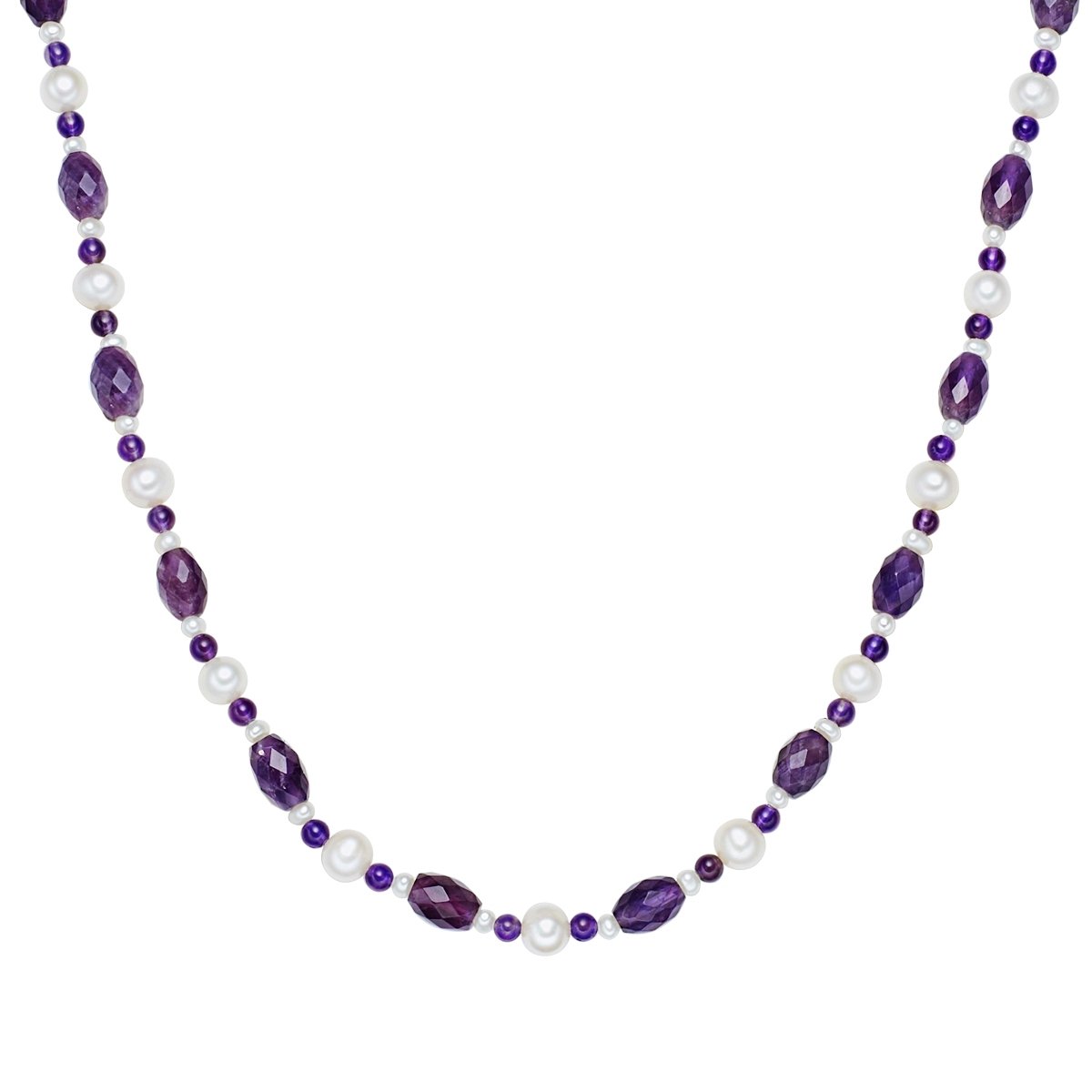 Valero Pearls Parel ketting Sterling zilver Gekweekte zoetwaterparels wit