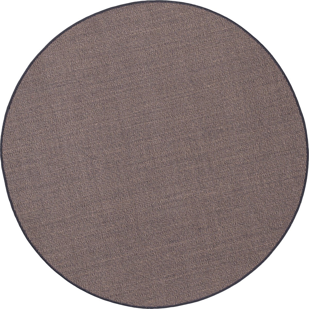 Snapstyle Vloerkleed Sisal Natuur Rond Zilver