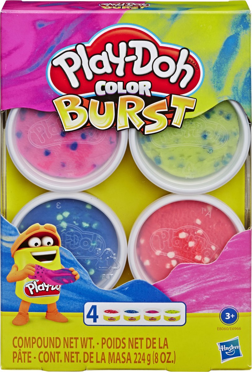 Play-Doh - Kleur Explosie 4 Pack - Boetseerklei — afbeelding 2