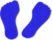 eSAM® Vloermarkeringen in Voetvorm - Lengte 19 CM - set van 2 voeten - Blauw
