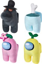 AMONG US Plush Complete Set - Alle 4 de Kleuren 18-20 cm