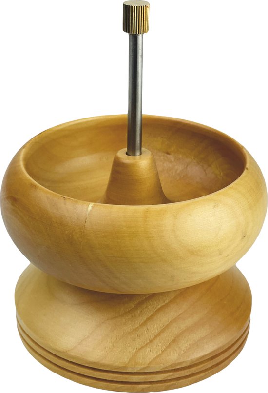 Qumiuu Parelspinner, houten kralenspinner voor het maken van sieraden, kralengereedschap, 4 snelwisselschalen, 2 parelnaalden met groot oog en 1000 stuks taillekralen voor doe-het-zelf sieraden maken