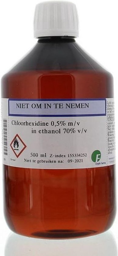 Foto: Orphi chloorhexidine 0 5 in alcohol 70 500ml 