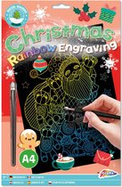 XMAS Scratch Art A4 Rainbow | Sint-tip | Kerst-tip | Cadeau-tip