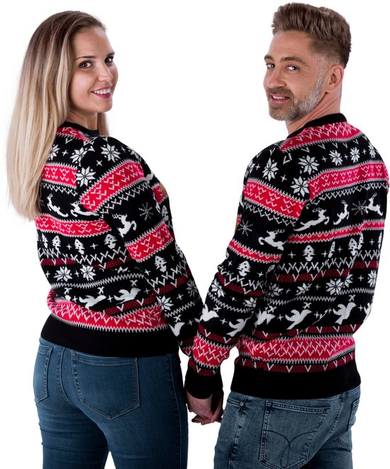 Ugly Christmas Sweater Rudolph Pop out - Femme et Homme | Taille XXL
