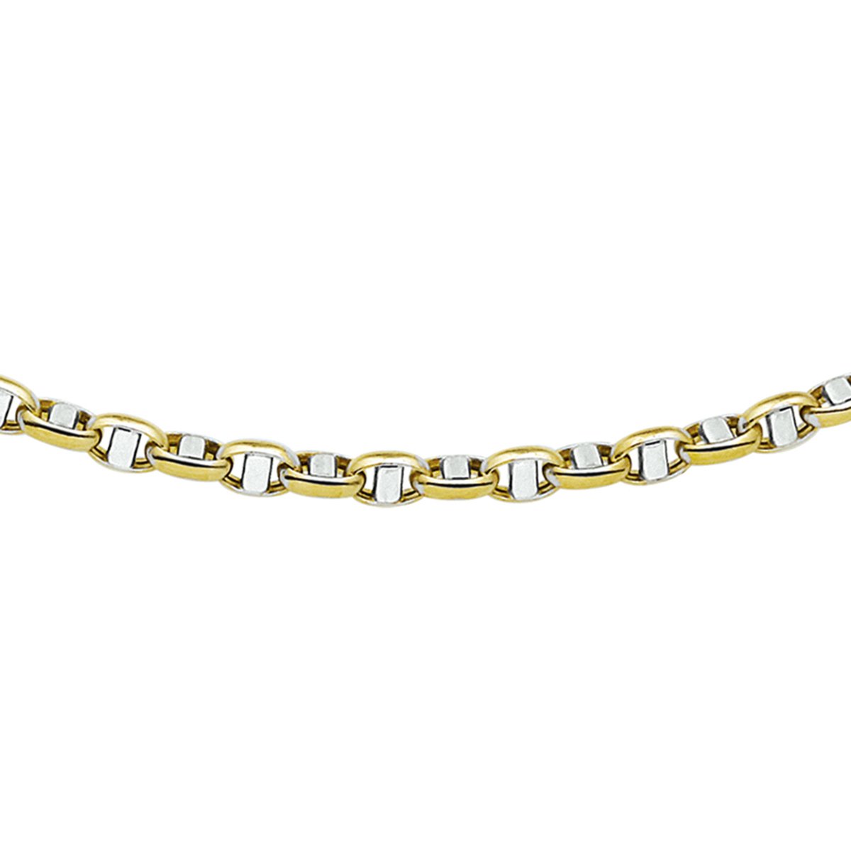 Collier Jasseron Ovaal Met Balkje 3,5 Mm 45 Cm