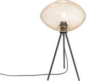 QAZQA molly - Industriele Tripod/driepoot tafellamp - 1 lichts - H 495 mm - Goud/messing - Industrieel -  Woonkamer | Slaapkamer | Keuken