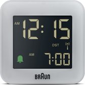Braun BC08G-DCF - Wekker - Digitaal - Radiogestuurde tijdsaanduiding - Reis - Grijs