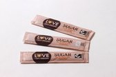 LOVE 100% Organic suikersticks bio fair trade rietsuiker 500 stuks x 3,5g
