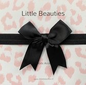 Little Beauties - haarbandje - zwart - baby - peuter - babygift - babyaccessoires - kraamkado - strik - kadotip