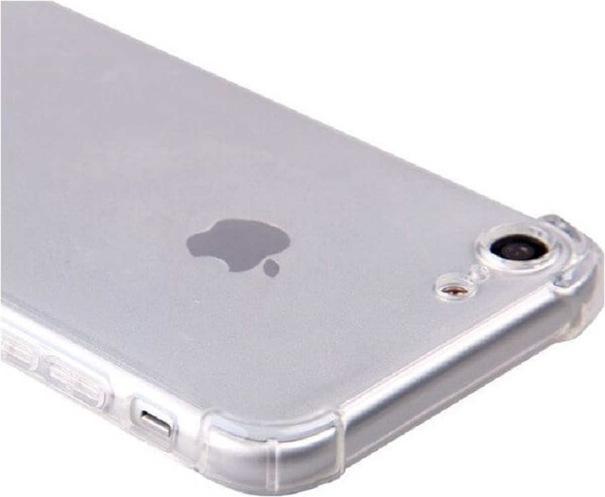 Anti Shock TPU Hoesje Geschikt voor iPhone 7 Plus / 8 Plus - Transparant - Verstevigde Hoeken