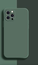 Nixnix - Iphone 13 telefoon hoesje siliconen - Groen - Phone case