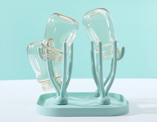 Flessen Droogrek - Baby Flessenrek - Afdruiprek Baby - Droogrek - Groen van Merkloos — afbeelding 3