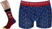 Apollo | 2-Pack Christmas Giftset | Boxershort & Socks | Beer