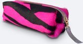 Make’up tas small fuxia zebra 2