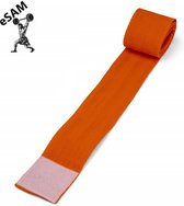 eSAM® 10 Teambanden met klittenbandsluiting - partijlint - partijlinten - 110 cm lang - set van 10 stuks - oranje