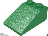 LEGO Dakpan 3x2, 3298 Groen 50 stuks