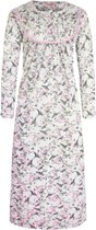 Dames nachthemd lange model met bloemenprint XXXL 46-54 grijs/blauw/roze