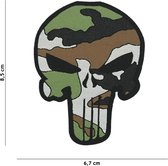 Punisher - Woodland - Fijn geweven - patch - Embleem