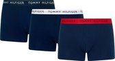 Tommy Hilfiger Trunk Heren 3 Pack Boxershorts - Blauw - Maat XXL