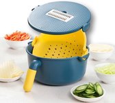 binobon - keukenmandoline - Multifunctionele Groentesnijder - Mandoline met vergiet - Fruit vergiet