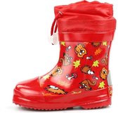 Playshoes Korte Regenlaarzen Bosdieren Rood Maat 20