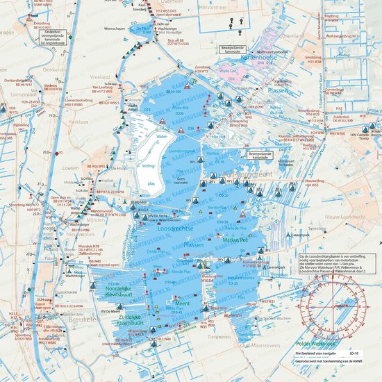 Kaartkussen incl vulling 50x50cm loosdrecht