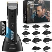 Professionele haartrimmer tondeuse voor heren, perfect als cadeau voor mannen, oplaadbaar, premium kwaliteit, trimmer voor lichaam en gezicht.