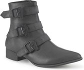 DemoniaCult - WARLOCK50C Enkellaars - US 10 - 42 Shoes - Zwart