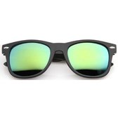 Wayfarer zonnebril spiegelglazen - Groen/Geel Gepolariseerd