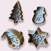 Kerst Koekjes - vormpjes - cookie cutters - 4 stuks
