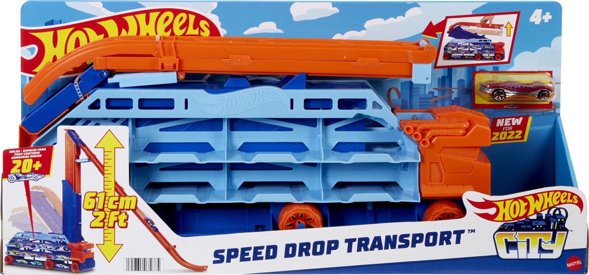Hot Wheels City Speed Drop Transport