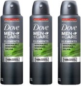 Dove Men+Care Deo Spray Mineral & Sage - Voordeelverpakking 3 x 150 ml