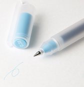 Muji Gel Pen - Kleur Inkt Licht Blauw - 0.38mm + 1 Reserve Vulling - Refill