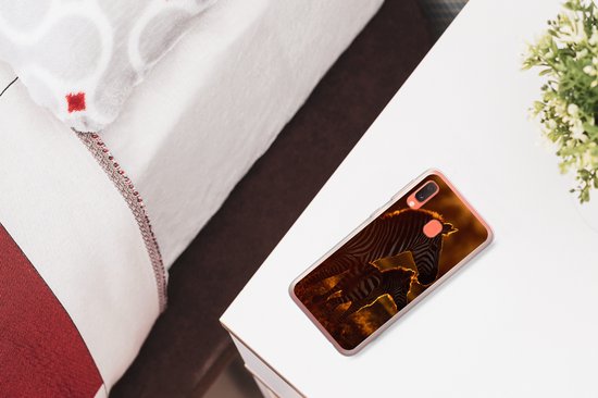 Coque Samsung Galaxy A20e - Zebra - Soleil - Poulain - Coque de téléphone en Siliconen