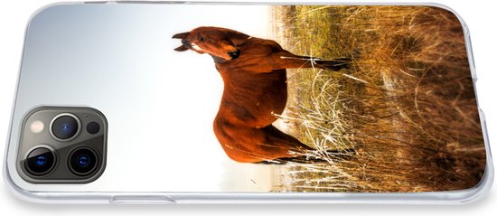 Convient pour iPhone 12 Pro Max - Cheval - Pâturage - Australie - Étui de téléphone en Siliconen