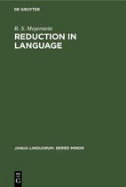 Janua Linguarum. Series Minor53- Reduction in Language
