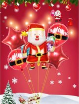 Kerstversiering ballonset 6-delige 70 x 90 cm Kerst ballonnen | Kerst versiering