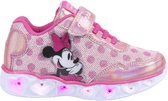 Disney - Minnie Mouse - Sneakers licht roze met lichtjes - maat 30 - met haarband