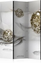 Vouwscherm - Abstracte diamanten  135x172cm , gemonteerd geleverd (kamerscherm)  dubbelzijdig geprint