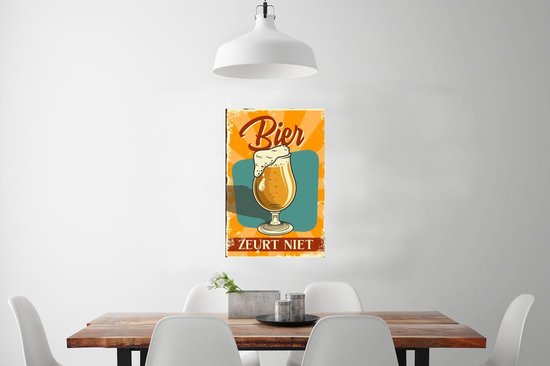 Affiche Mancave - Bières - 40x60 cm - Cadeau pour mari