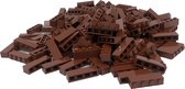 125 Bouwstenen 1x4 | Bruin | compatibel met grote merken | SmallBricks