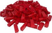 125 Bouwstenen 1x4 | Rood | compatibel met grote merken | SmallBricks