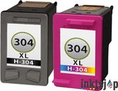 inktsjop huismerk Inktcartridge Geschikt voor HP 304XL - 304XL - HP304 XL zwart & Kleur HP DeskJet 2600, 2620, 2621, 2622, 2624, 2630, 2632, 2633, 2634, 2652, 2655, 2675, 2776, 2677, 2678, 37